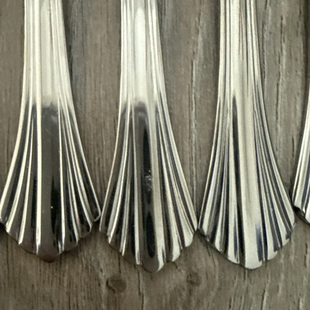 Lot 11 Cambridge Tracy‎ Stainless Steel Flatware Seafood Cocktail Appetizer Fork